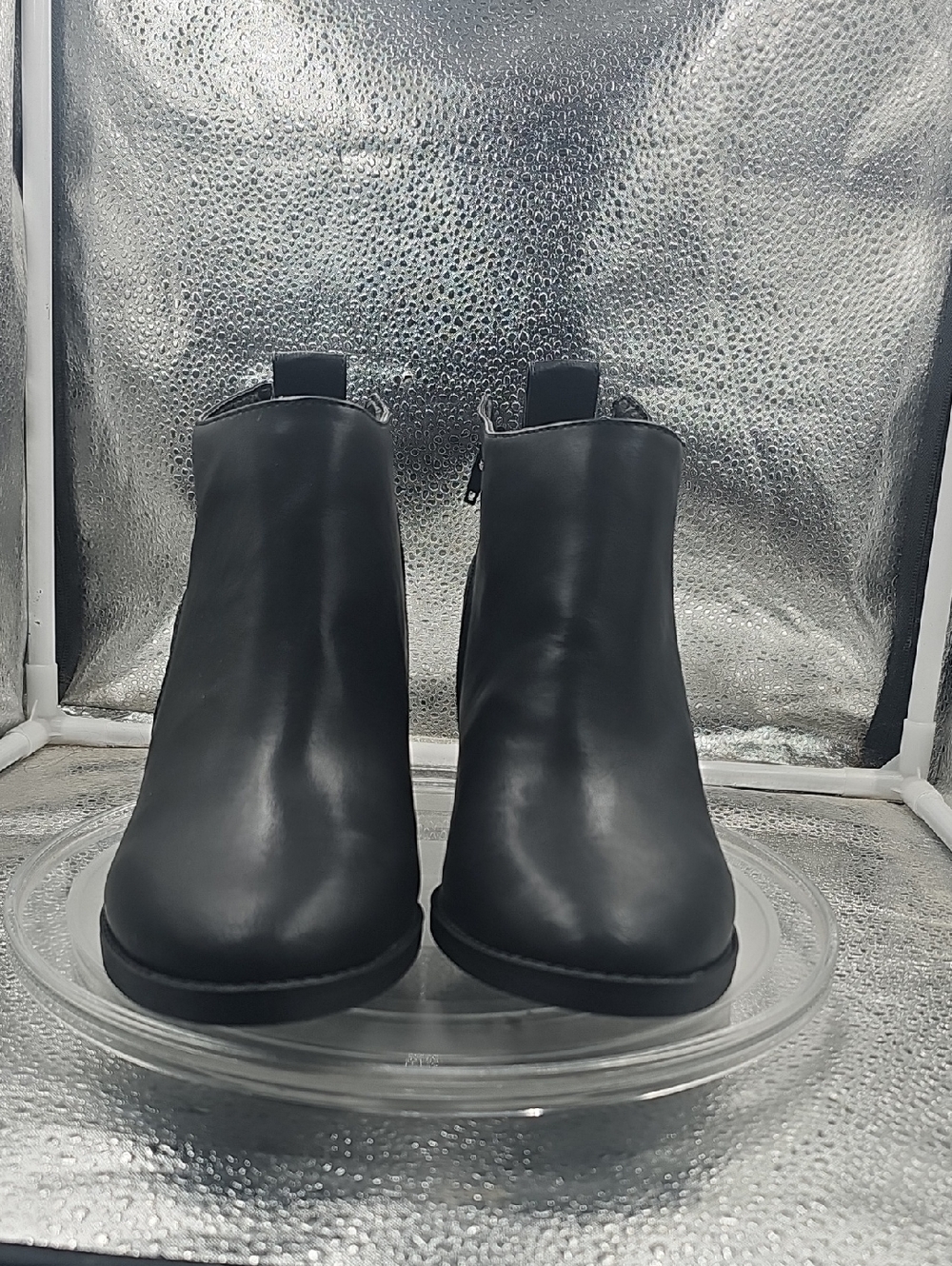 New In Box Curfew Monroe High Heel Booties With Black Zipper - Picture 6 of 10